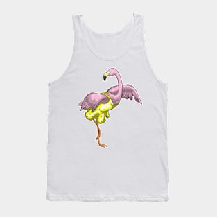 Flamingo Polka Dots Dress Tank Top